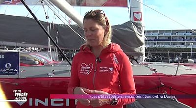 Les p'tits reporters rencontrent Samantha Davies