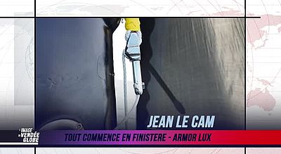 L’image du jour du Vendée Globe du 29 Janvier : Jean Le Cam, encore en haut du mât !