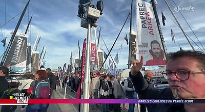 Dans les coulisses d'Orange sur le village du Vendée Globe