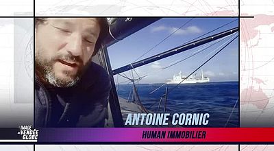 L’image du jour du Vendée Globe du 16 décembre : Antoine Cornic, une réparation décisive en mer !